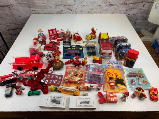 Large lot of Firemen Firefighter memorabilia- Toys, Diecast, Figures and more