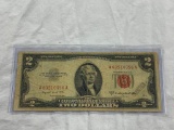1953 Two Dollar Note Red Seal Bill