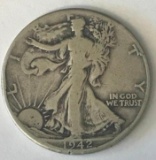 1942 Walking Liberty Half Dollar Silver Coin