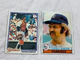 THURMAN MUNSON Yankees 1978 and 1979 Topps Baseball Cards