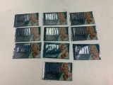 Lot of 10 SEALED Marilyn Monroe Trading Card Packs.