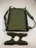 vintage U.S. Military Packboard Backpack with Cargo Attachments