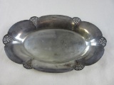 WM Rogers Pattern 419 Vintage Silver Plate Decorative Tray, Made in 1938-1976