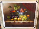 Acrylic On Canvas STILL LIFE Art Signed by Artist