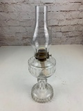 Clear Glass Oil Lamp with Chimney