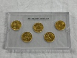 2001 Quarter Collection 24K Gold Platted