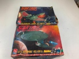 Lot of 2 Vintage STAR TREK Model Kits