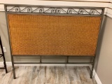 Metal and Wicker Full Size Headboard