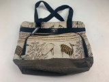 American Uni Animal Tapestry Luggage Carry On Travel Shoulder Bag