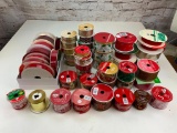 Large Lot of Christmas Ribbons