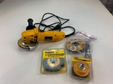 Dewalt DW400 Corded Angle Grinder with accessories