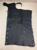 Mass Leather Black Leather Chaps Size Large
