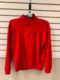 Polo Golf Ralph Lauren Fleece 1/4 Zip Pullover Red Men's Size Medium