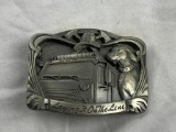 1994 F.D. Fireman Laying It On The Line Belt Buckle Limited Edition by CJ