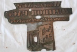 Antique 7x 91/2 metal printers Plate Camel Cigarettes