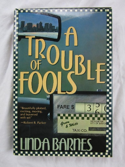 1987 "A Trouble of Fools" by Linda Barnes HARDCOVER