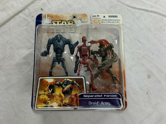 Star Wars Clone Wars deluxe Separatist Forces Droid Army 3 pack Action Figures NEW 2003