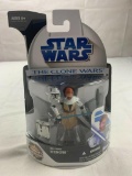 Star Wars The Clone Wars OBI-WAN KENOBI Action Figure Firing Jet Backpack #2 NEW 2008