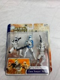 Star Wars Clone Wars Clone Trooper Blue Team 3 Pack Army of the Republic NEW