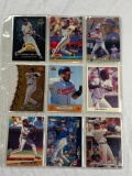 ALBERT BELLE Lot of 9 Baseball Cards with Rookie Card