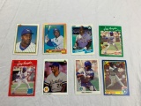 1990 GREG VAUGHN Lot of 8 ROOKIE Baseball Cards