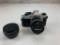 Nikon FG 35mm Film Camera with 50mm lens and Super Albinar Auto Tele Converter 2X