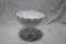 Large Milk Glass Vintage Pedestal Bowl 71/2 x 8