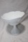 Large Vintage Milk Glass Pedestal Bowl 9x81/2x9