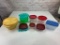 Lot of plastic Food Storage containers with lids