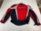 FIELDSHEER Red, Black, Gray Motorcycle Jacket with full padding Men's Size Large