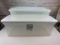 Lot of 2 Clear Storage bins with lids
