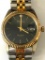 DuFante Lucien Pickard Men's Wrist Watch Gold tone and Stainless steel with adj Metal Latch Band