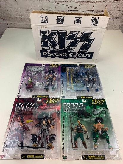 KISS Psycho Circus Ultra Action Figures 1998 McFarlane Complete Set of 4 with box NEW