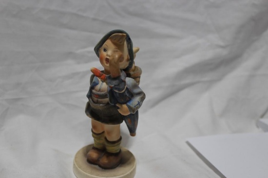 W. Goubel Vintage Boy with Umbrella about 3" Nice