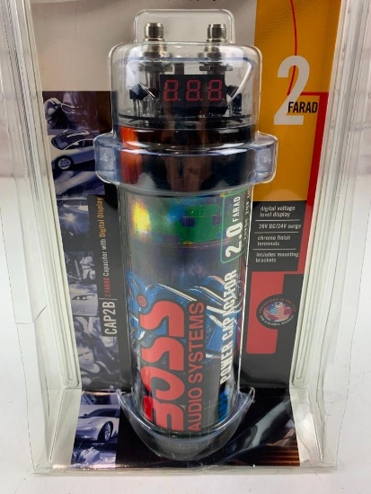 BOSS Audio Systems CAP2B 2 Farad Capacitor Black NEW in package