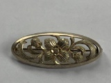 Silver .925 Floral Design Brooch 7.3 Grams