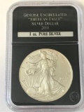Genuine Uncirculated 2011American Eagle Silver Dollar 1oz Pure Silver PCS