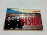 THE THREE STOOGES Collectible License Plate NEW
