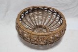 Round Hand Made Basket Unique 14x7