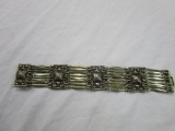 Vintage Hecho en Mexico silver-tone metal bracelet