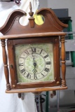 Rare New England Clock Bristol Connecticut USA Weight Driven works well