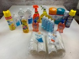 Lot of Home Cleaning Supplies NEW- Spic-Span, Dial, Kaboom, Ajax, Wipes, Hand Sanitizer & more