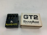Tech 21 Sansamp GT2 Amp Modeler Overdrive Effects Pedal with box