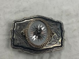 South Western Style Square Dancing Belt Buckle