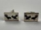 Vintage 98% Silver - TAXCO Men's Cufflinks with Roosters 26.4 Grams