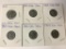 Lot of 6 1943S Zinc-Steel US Wheat Pennies 1 Cent Coins