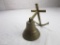 Brass ship's bell wall decor 8.5