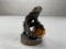 Vintage copper plated Alaska Miner souvenir figurine 3.5