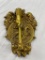 Vintage brass door knocker knight-theme with hand and anvil knocker 7.5