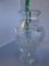 Clear cut glass pitcher 10